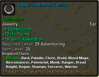 Jasper Feathered Earring