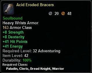 Acid Eroded Bracers