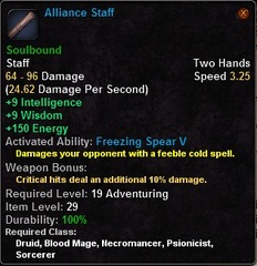 In-game tooltip for Alliance Staff