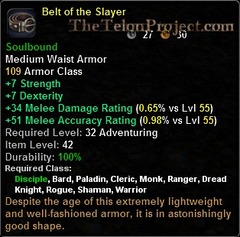 In-game tooltip for Belt Of The Slayer