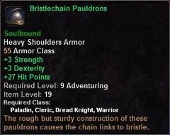 In-game tooltip for Bristlechain Pauldrons