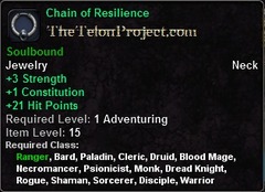In-game tooltip for Chain of Resilience