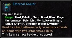 In-game tooltip for Ethereal Sealer
