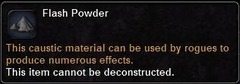 In-game tooltip for Flash Powder