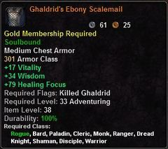 In-game tooltip for Ghaldrid's Ebony Scalemail
