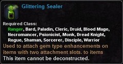 In-game tooltip for Glittering Sealer