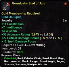 In-game tooltip for Gorrulosh's Stud of Juju
