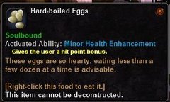 In-game tooltip for Hard-Boiled Eggs