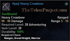 In-game tooltip for Hyeji Heavy Crossbow