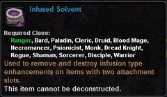 In-game tooltip for Infused Solvent