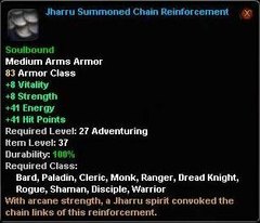 In-game tooltip for Jharru Summoned Chain Reinforcement