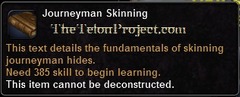 In-game tooltip for Journeyman Skinning
