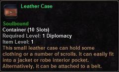 In-game tooltip for Leather Case