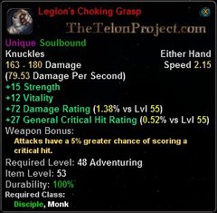 In-game tooltip for Legion's Choking Grasp