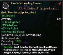 In-game tooltip for Leono's Glowing Earstud