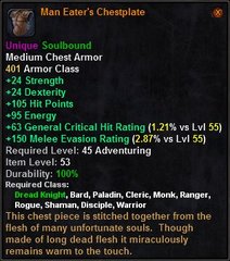 In-game tooltip for Man Eater's Chestguard