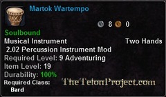 In-game tooltip for Martok Wartempo
