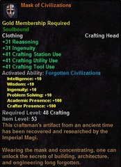 In-game tooltip for Mask of Civilizations