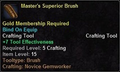 In-game tooltip for Master's Superior Brush