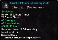 In-game tooltip for Orcish Platemail Shoulderguards
