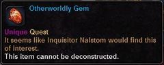 In-game tooltip for Otherworldly Gem