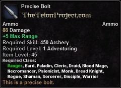 In-game tooltip for Precise Bolt