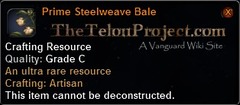 In-game tooltip for Prime Steelweave Bale