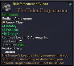 In-game tooltip for Reinforcement of Vinan