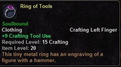 In-game tooltip for Ring of Tools