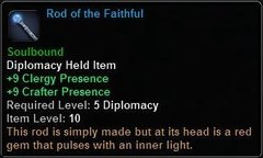 In-game tooltip for Rod Of The Faithful