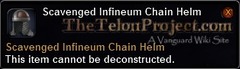 In-game tooltip for Scavenged Infineum Chain Helm