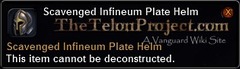 In-game tooltip for Scavenged Infineum Plate Helm