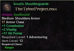 In-game tooltip for Scout's Shoulderguards