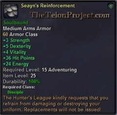 In-game tooltip for Seayn's Reinforcement