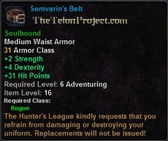 In-game tooltip for Semvarin's Belt