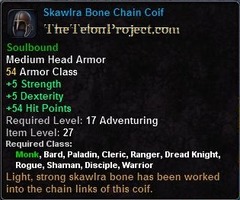 In-game tooltip for Skawlra Bone Chain Coif