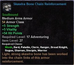 In-game tooltip for Skawlra Bone Chain Reinforcement