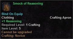 In-game tooltip for Smock Of Reasoning