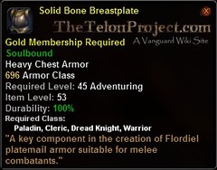 In-game tooltip for Solid Bone Breastplate