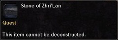 In-game tooltip for Stone Of Zhri'Lan
