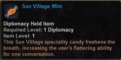 In-game tooltip for Sun Village Mint