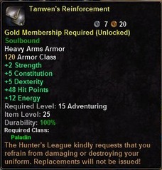 In-game tooltip for Tanwen's Reinforcement