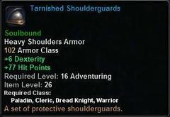 In-game tooltip for Tarnished Shoulderguards
