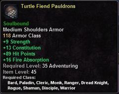 In-game tooltip for Turtle Fiend Pauldrons