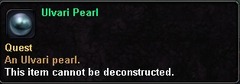 In-game tooltip for Ulvari Pearl