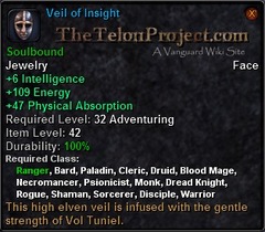 In-game tooltip for Veil Of Insight