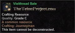 In-game tooltip for Vielthread Bale