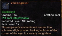 In-game tooltip for Void Engraver
