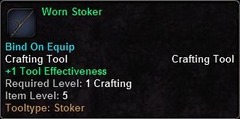 In-game tooltip for Worn Stoker