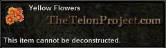 In-game tooltip for Yellow Flowers